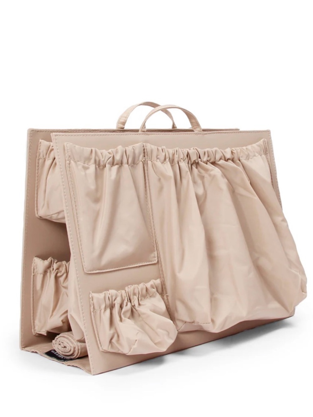Everyday Gathered Pocket Tote in Beige